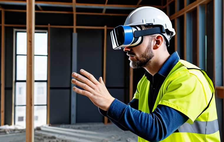 건설안전 실무를 위한 효율적인 협업 도구 - Unified Communication Platform in Use**

"Construction site, team using a tablet with a unified comm...