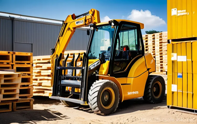 건설안전 자격증 종류 및 비교 - **CACES Certification in Action on a French Construction Site**
    A vibrant, sunlit image of a mod...